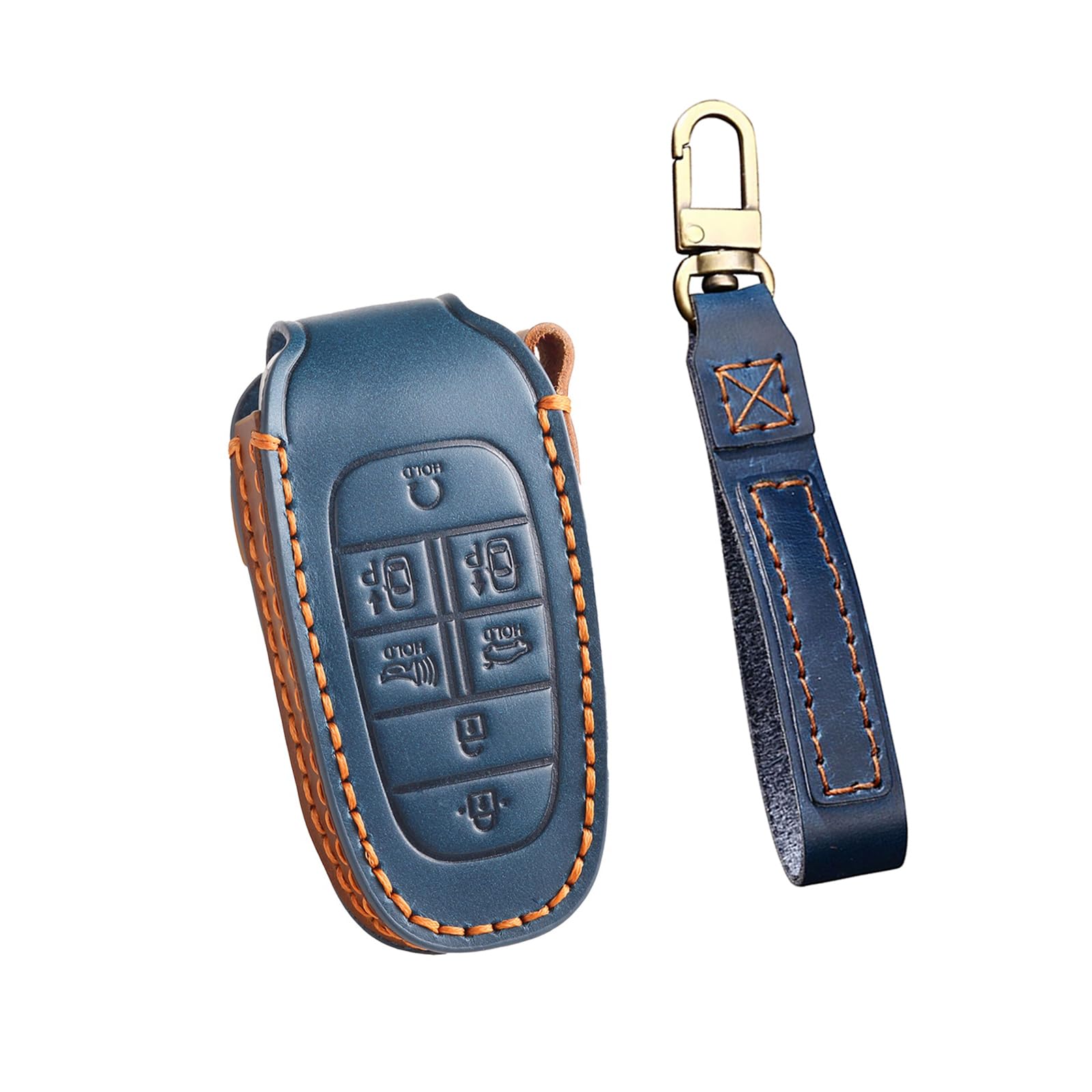 ontto Leder Autoschlüssel Hülle Passt für Hyundai Tucson Nx4 Ioniq 5 Nexo Sonata Solaris Santa Fe Tm Dn8 Kona I10 I30 2021 Zubehör Schlüsselcover Schlüsselhülle Schlüsselanhänger 7 Tasten Blau ontto Leder Autoschlüssel Hülle Passt für Hyundai Tucson Nx4 Ioniq 5 Nexo Sonata Solaris Santa Fe Tm Dn8 Kona I10 I30 2021 Zubehör Schlüsselcover Schlüsselhülle Schlüsselanhänger 7 Tasten Blau von ontto