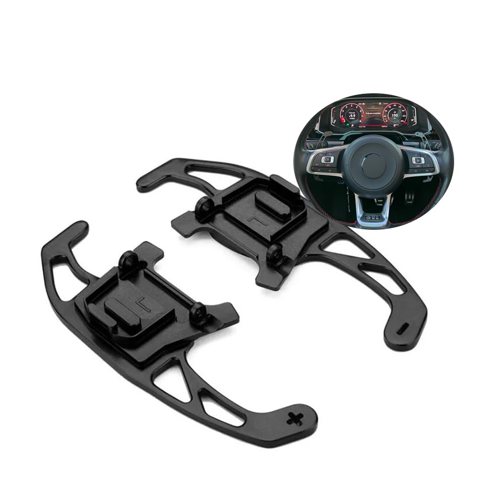 ontto Lenkrad Schaltwippen Verlängerung Schaltpaddel Passt für VW Golf 7 GTI R GTD GTE MK7 Polo GTI Scirocco Tiguan Rline Passat T-ROC Metall Shift Paddle Shifter Erweiterung Innendekoration-Schwarz ontto Lenkrad Schaltwippen Verlängerung Schaltpaddel Passt für VW Golf 7 GTI R GTD GTE MK7 Polo GTI Scirocco Tiguan Rline Passat T-ROC Metall Shift Paddle Shifter Erweiterung Innendekoration-Schwarz von ontto