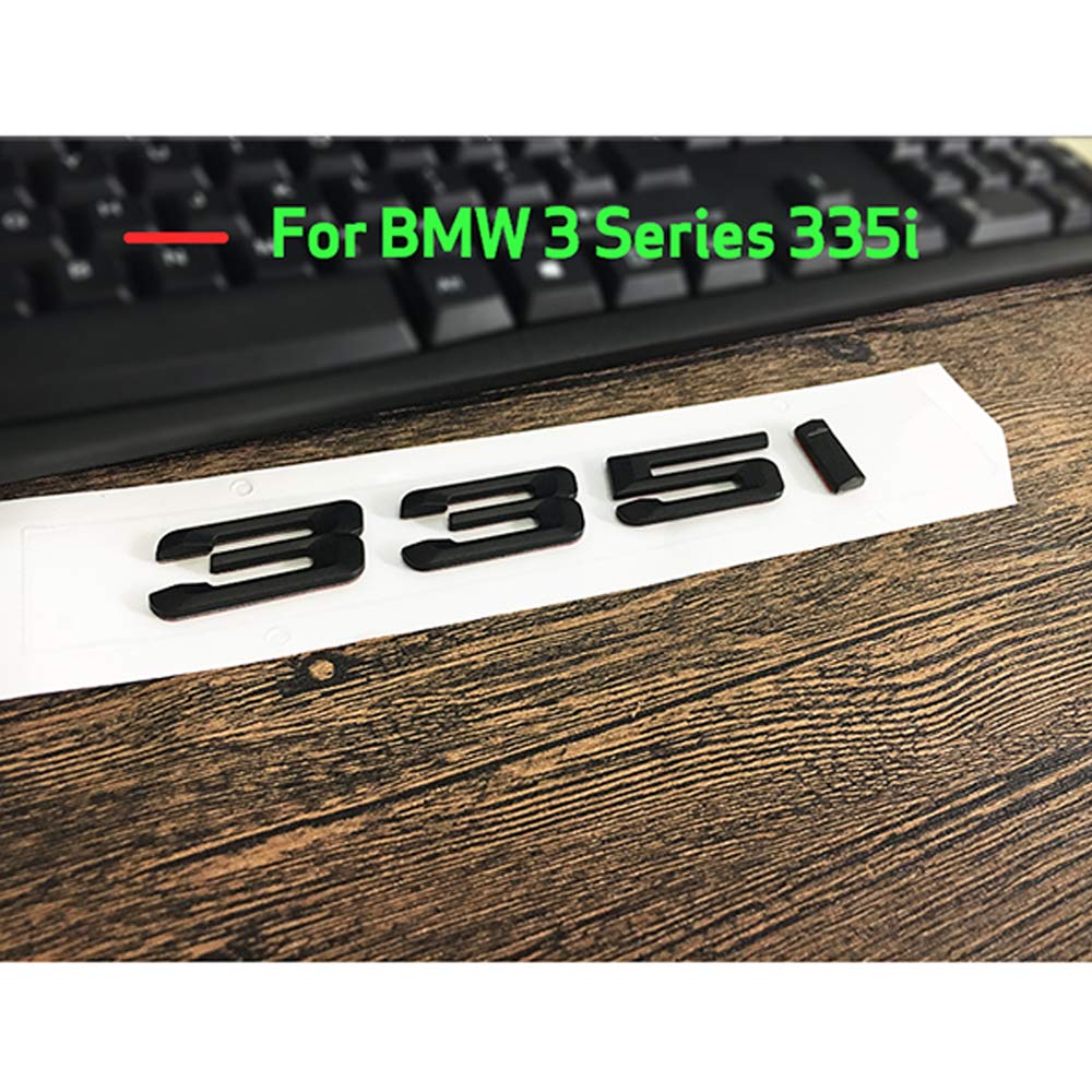 ontto Matt Schwarz ABS Auto Buchstaben Nummer Anzahl Wort Kofferraum hinten Emblem Embleme Abzeichen Aufkleber Brief Stamm Deckel für 3 Serie 335i 335Li 340i Dekoration Zubehör Aufkleber ontto Matt Schwarz ABS Auto Buchstaben Nummer Anzahl Wort Kofferraum hinten Emblem Embleme Abzeichen Aufkleber Brief Stamm Deckel für 3 Serie 335i 335Li 340i Dekoration Zubehör Aufkleber von ontto