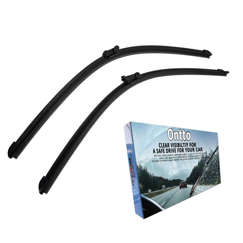 ontto Scheibenwischer Vorne Kompatibel mit BMW-2er F45 F46 Tourer 2014-2023 26''+19'' Wischblätter Klare Sicht Scheibenwischerblätter Frontscheibe Wischer Autoscheibenwischer Autoteile 650mm+475mm von ontto