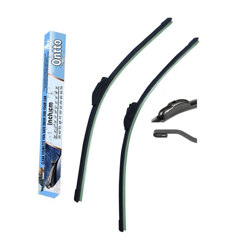 ontto Vorne Scheibenwischer Kompatibel mit Hyundai I10 BA Mk1 2007-2013 22''+16" Wischblätter Scheibenwischerblätter Frontscheibe Wischer Autoscheibenwischer Autoteile 550mm+400mm von ontto
