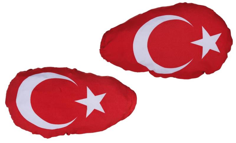 ootb 2er Set Türkei Außenspiegelfahne Autoflagge Fahne Flagge Außenspiegelflagge von ootb