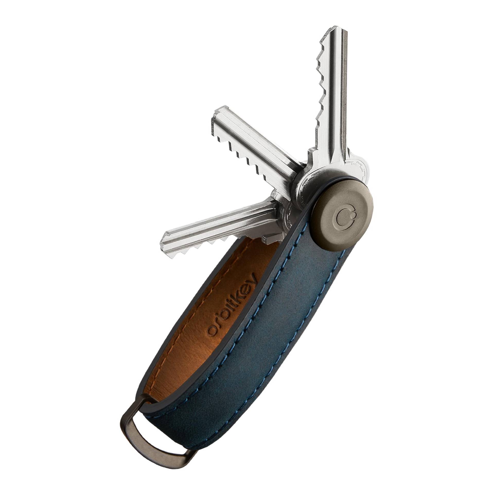 orbitkey Crazy Horse Schlüssel-Organizer aus Leder, leises Profil, für bis zu 7 Schlüssel, Marines Blau, Einheitsgröße orbitkey Crazy Horse Schlüssel-Organizer aus Leder, leises Profil, für bis zu 7 Schlüssel, Marines Blau, Einheitsgröße von orbitkey