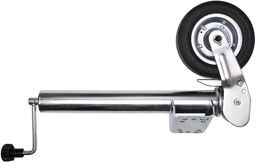 otgerlensker products PKW Anhänger Stützrad Automatik Wohnwagen Stützrad Trailer Bugrad Hänger Stützrad Stahlfelge klappbar Klapp Rad von otgerlensker products