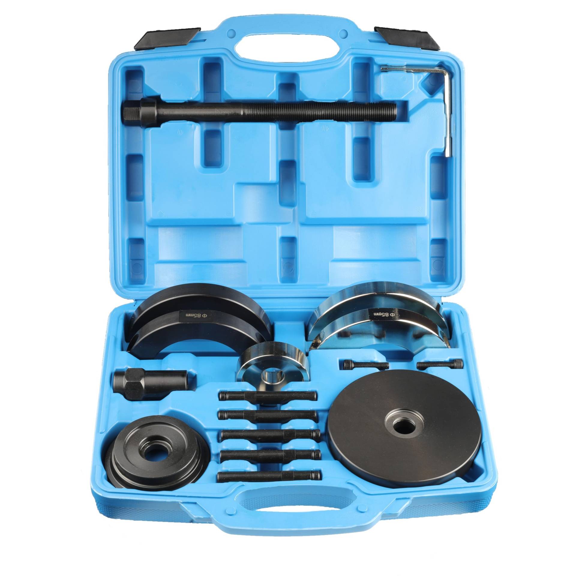 otgerlensker products - Radlager Werkzeugsatz, 85 mm Durchmesser, 12-teilig mit Spindel und Montageschalen, im Transportkoffer von otgerlensker products