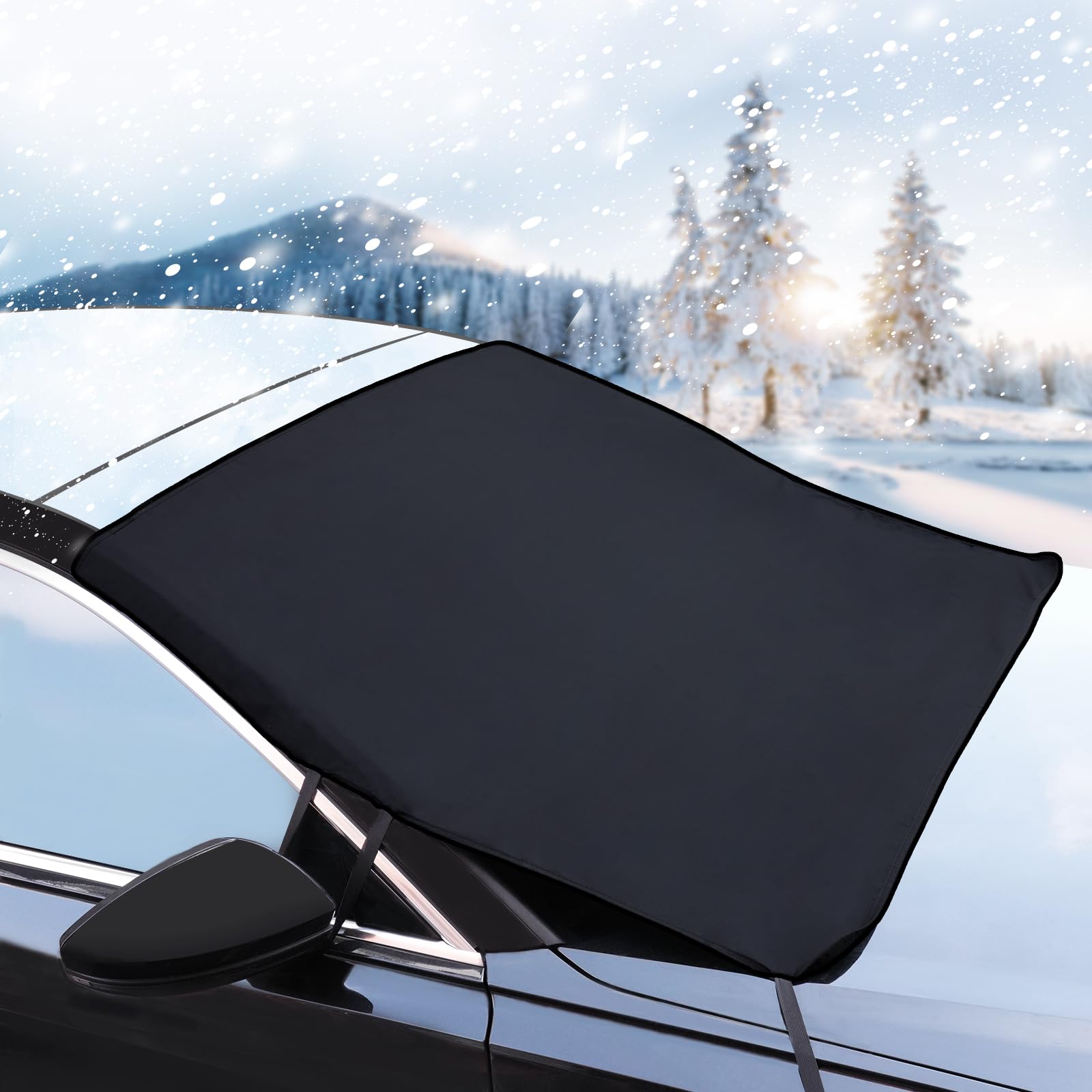 oumuik Auto Frontscheibenabdeckung - Winter Faltbare Ultra - Dicke windschutzscheibenabdeckung,gegen Frost, Schnee, EIS, Staub und Sonnenschutz oumuik Auto Frontscheibenabdeckung - Winter Faltbare Ultra - Dicke windschutzscheibenabdeckung,gegen Frost, Schnee, EIS, Staub und Sonnenschutz von oumuik