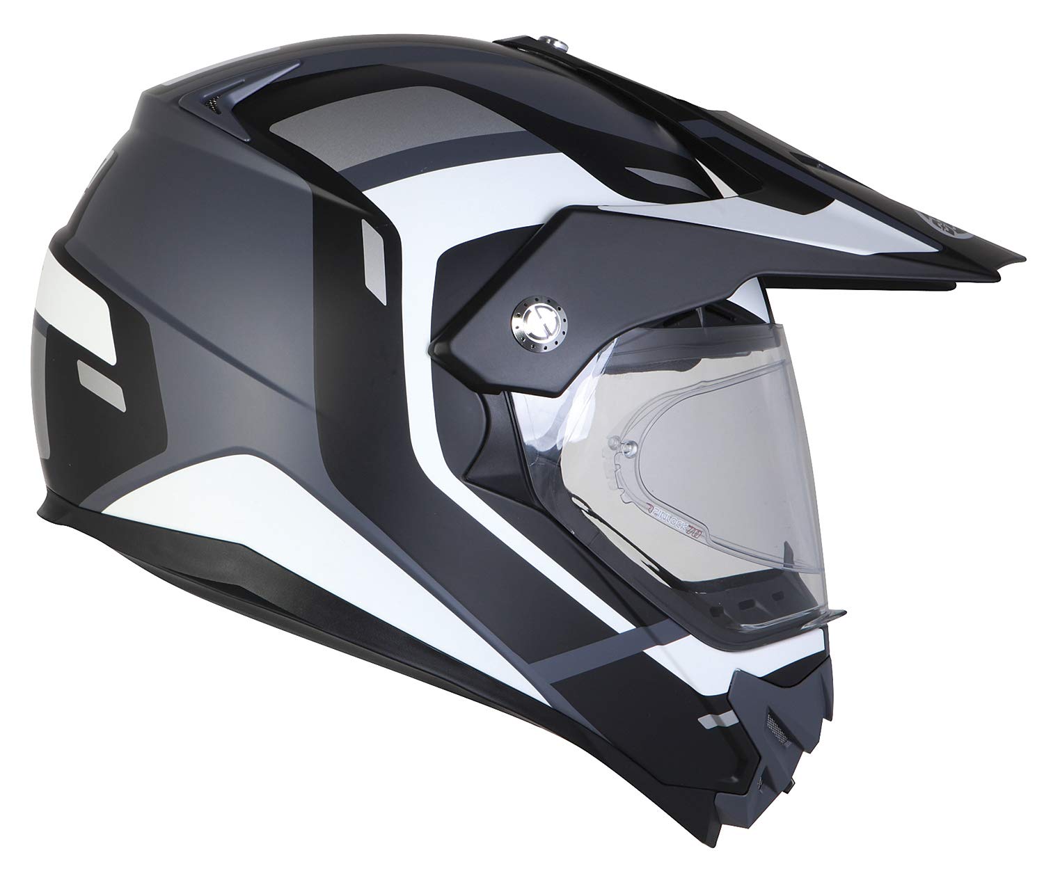 HELMET OZONE CROSS MXT-01 PINLOCK READY BLACK/GREY/WHITE M von OZONE MOTO