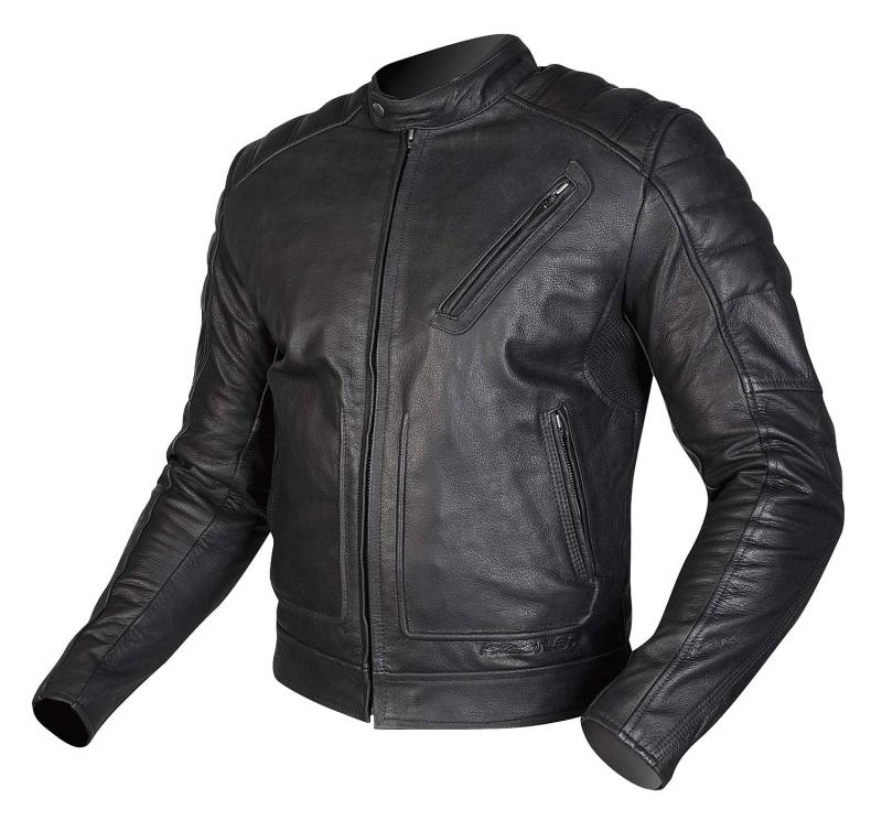 LEATHER JACKET OZONE SPARROW EVO BLACK 4XL von OZONE MOTO