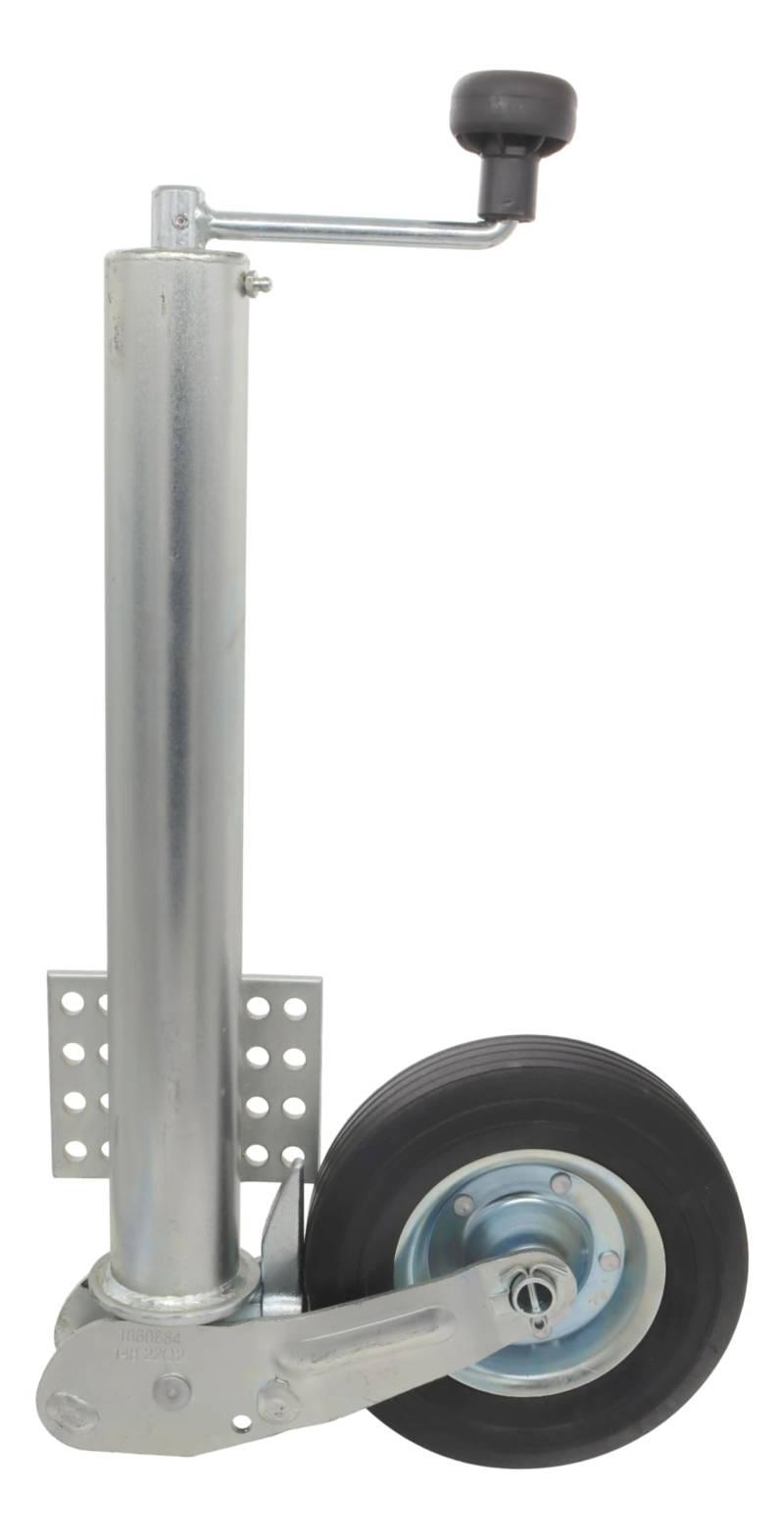 Winterhoff Automatik Stützrad 60mm 300kg Stützlast Flacher Flansch am Rohr Anhänger Trailer 1860664 von trailer parts4u
