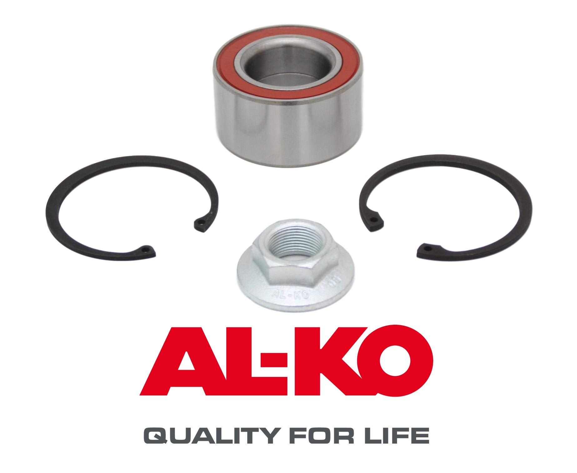 trailer parts4u Original Alko Lager Radlager Set Flanschmutter Seegerring 39/72/37 1224803 AL-KO von trailer parts4u