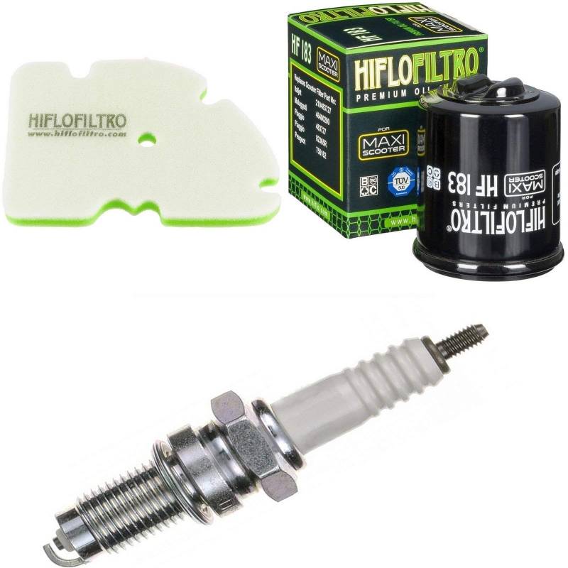 Luftfilter Ölfilter Zündkerze für GTS 250 i.e. Baujahr 2006-2012 Servicekit Wartungskit von pamoto