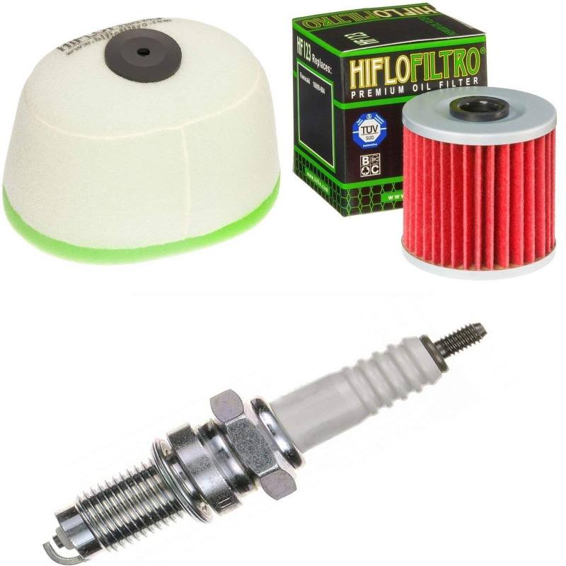 Luftfilter Ölfilter Zündkerze für KLR 650 C Baujahr 1995-2004 Servicekit Wartungskit von pamoto