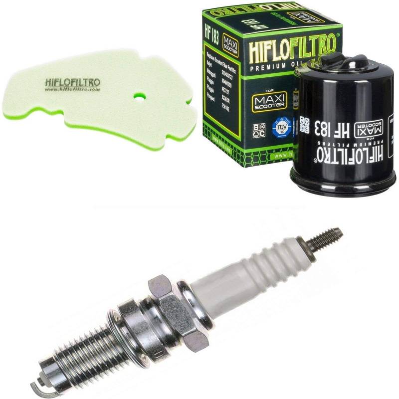 Luftfilter Ölfilter Zündkerze für SR 300 i.e. Max Baujahr 2012-2016 Servicekit Wartungskit von pamoto