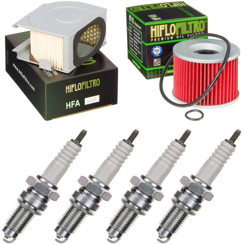 Luftfilter Ölfilter Zündkerzen für CB 400 F Four Baujahr 1974-1977 Servicekit Wartungskit von pamoto
