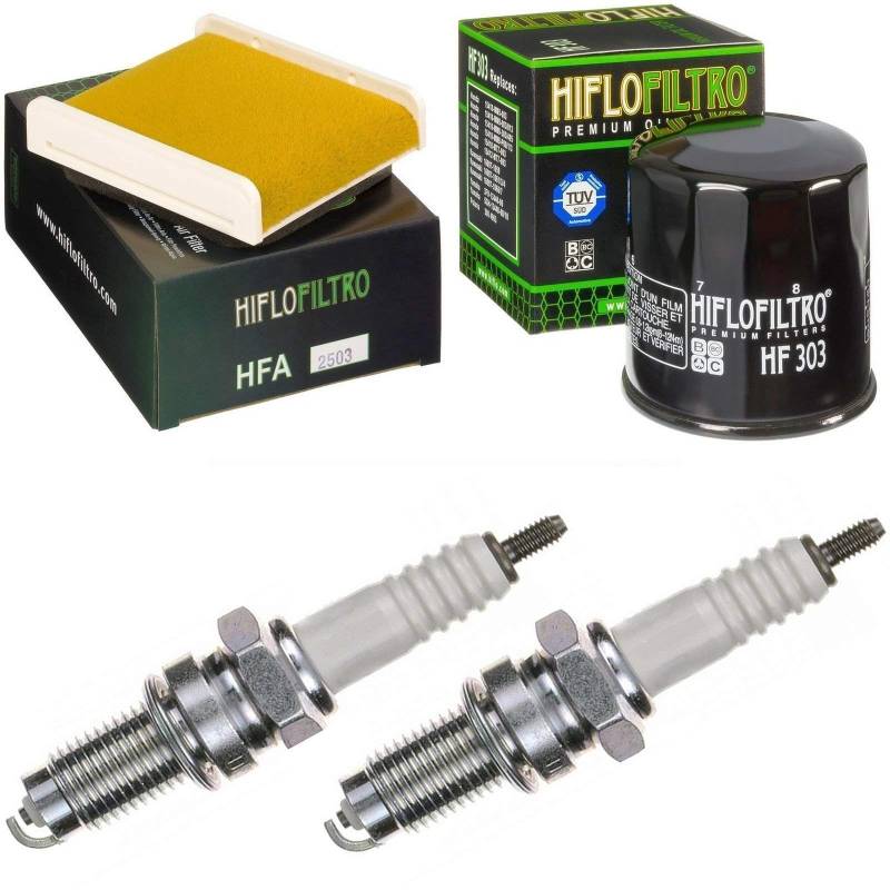 Luftfilter Ölfilter Zündkerzen für GPZ 500 S Baujahr 1988-1993 Servicekit Wartungskit von pamoto