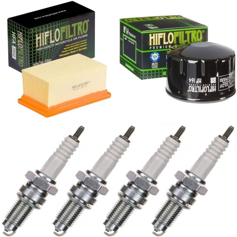Luftfilter Ölfilter Zündkerzen für R 1200 GS ABS Baujahr 2004-2009 Doppelzündung Servicekit von pamoto