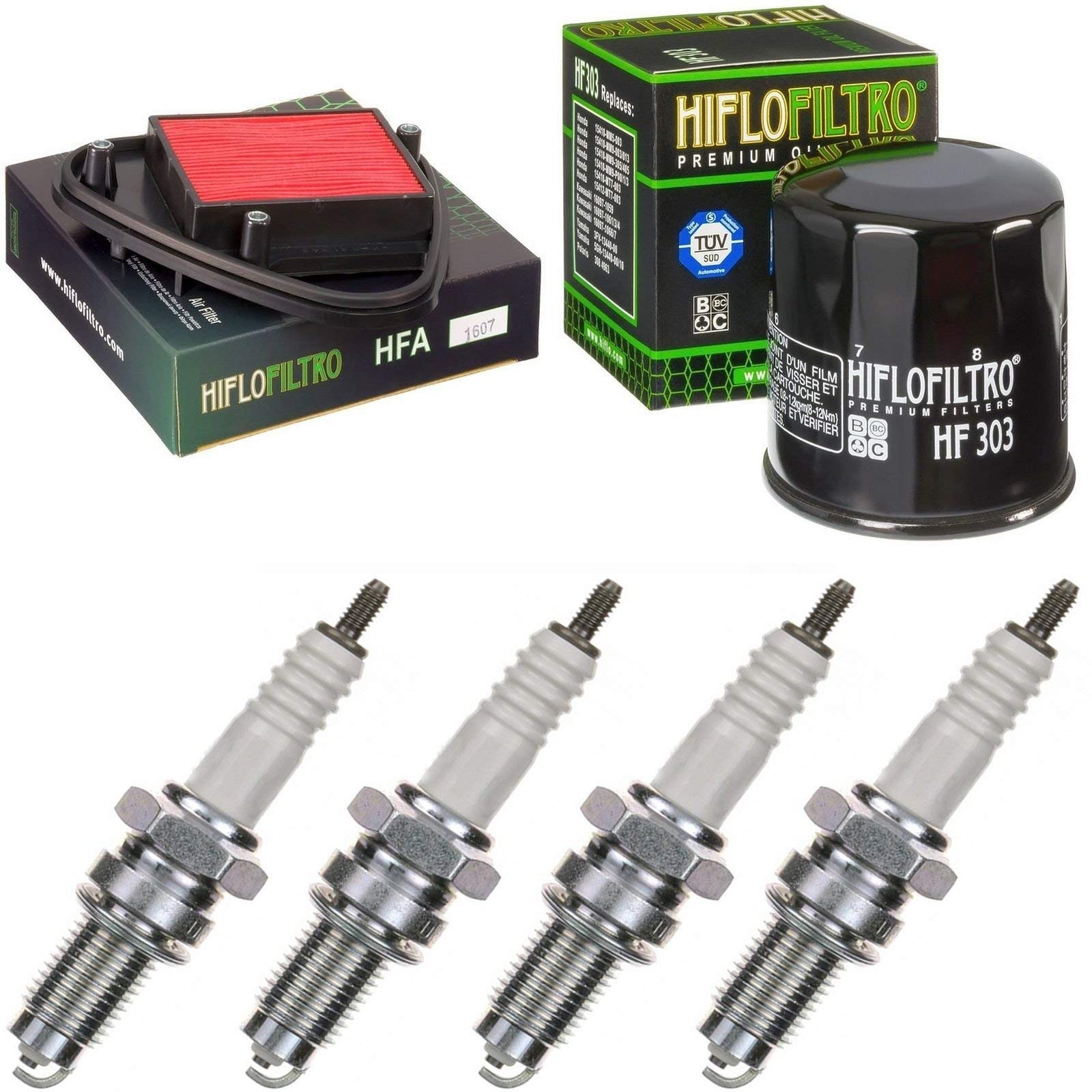 Luftfilter Ölfilter Zündkerzen für VT 600 C Shadow Baujahr 1988-1997 Doppelzündung Servicekit von pamoto