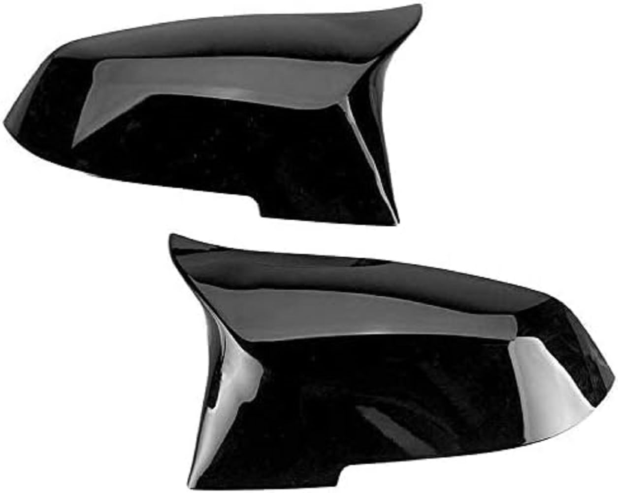 CarAuto Spiegelkappen, 1 Paar Auto Flügelspiegelabdeckungen Kappe, panthem Rückspiegelabdeckung Hellschwarz Ersatz für 3er F30 F31 und 4er F32 F33 F36 (Lack) von panthem