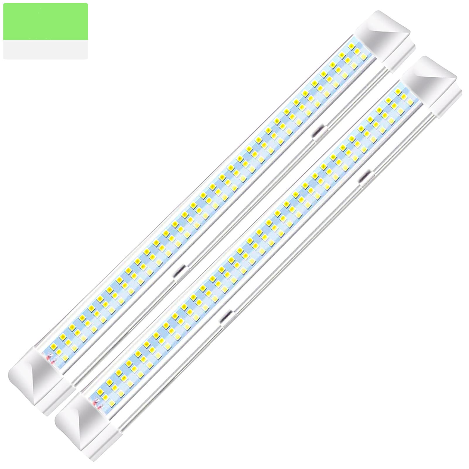 2x 108 LED Innenraumbeleuchtung Auto LED, Innenbeleuchtung 12 Volt LED Lampe 12V Lichtleiste Beleuchtung, 9W Leiste Innenleuchte Interior, Leuchtstofflampe für Küche Camping Wohnmobil Boot von papasbox