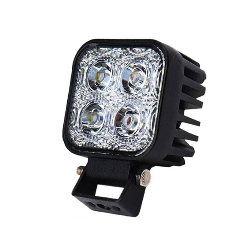 papasbox LED Arbeitsscheinwerfer 12 Volt | Auto LED Scheinwerfer 12V - 24V 12W 6000K IP67 Flutlicht Worklight Arbeitslicht SUV UTV ATV Rückfahrscheinwerfer Traktor Bagger von papasbox