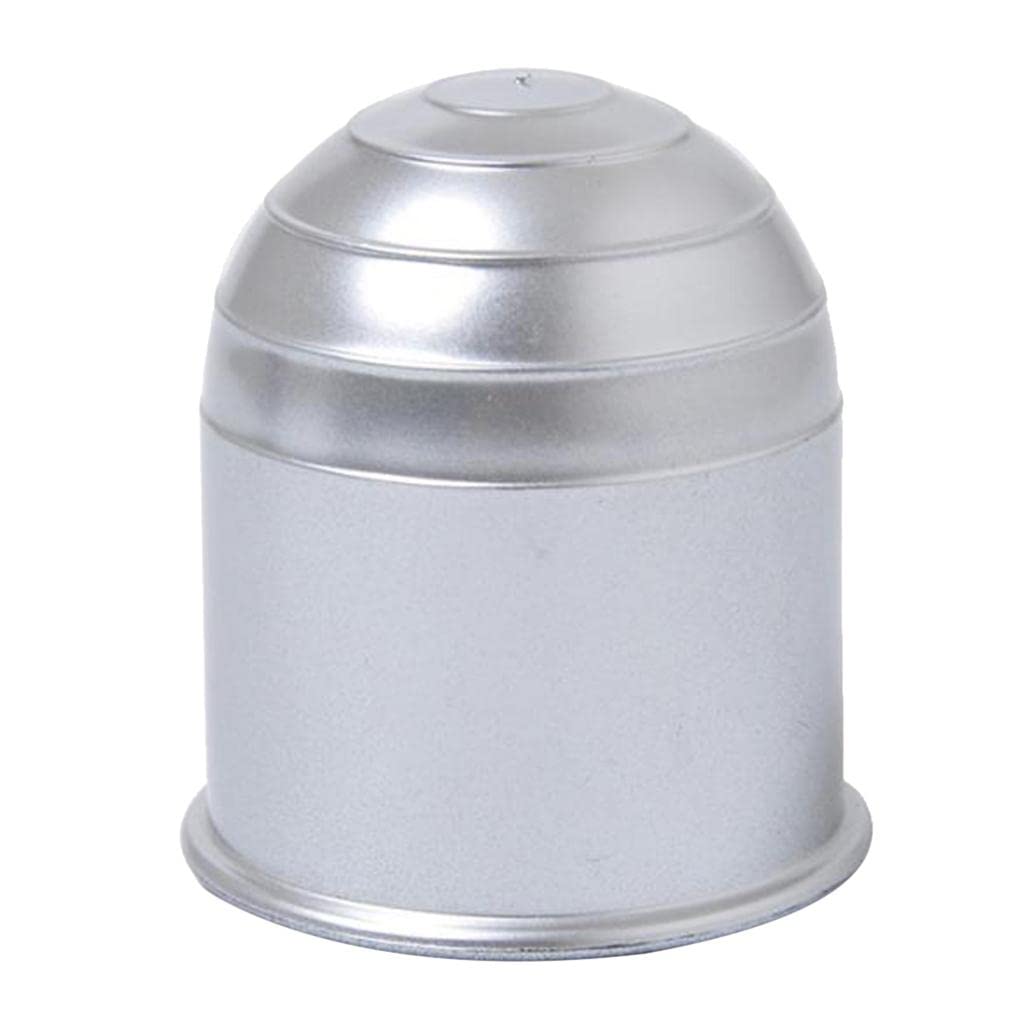 1x Schutzkappe Silber für Anhängerkupplung passend für alle konventionellen Auto Anhängevorrichtungen von perfk