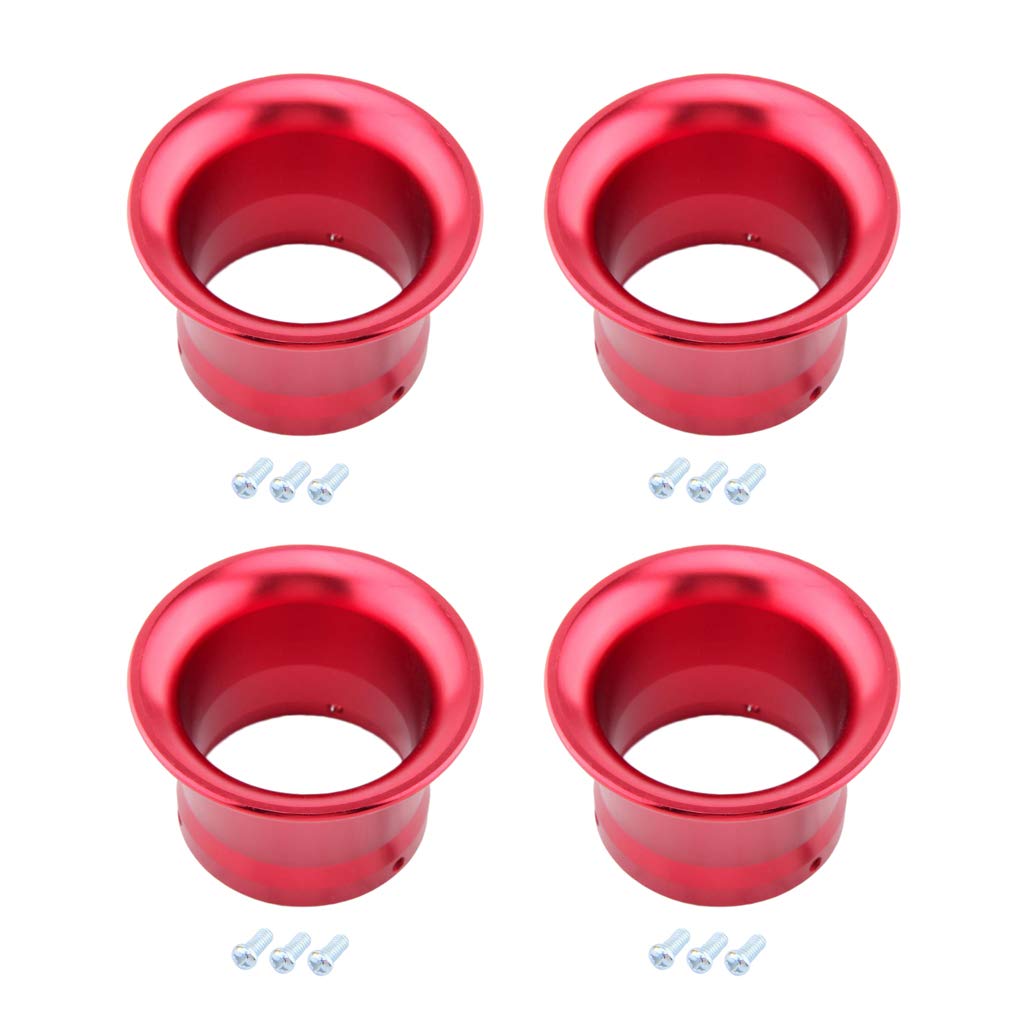 perfk 4 Stücke 50mm Luftfitler Ansaugtrichter Ansaugstutzen für Vergaser 24 26 28 30, Rot perfk 4 Stücke 50mm Luftfitler Ansaugtrichter Ansaugstutzen für Vergaser 24 26 28 30, Rot von perfk