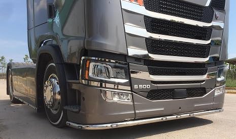 Edelstahl Grill Zierleiste Applikation passend für New Genaration Scania S/R 2017+ von niru