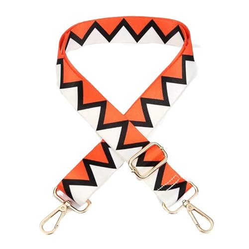 Permangallop Taschengurt, Schulterriemen für Taschen, Taschengurt Umhängegurt, taschengurt Gold, Verstellbarer Schultergurt für Damen und Herren, DIY Zubehör für Tasche (orange) von permangallop