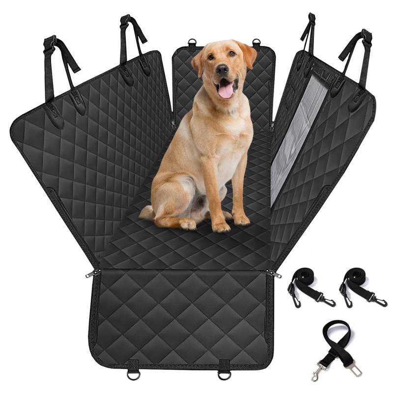 pettycare hundedecke Auto rückbank - Wasserdichter Rücksitzbezug für Haustiere, Rutschfester und kratzfester Autositzbezug für Hunde, leicht zu reinigende Hundehängematte für Autos, LKWs und SUVs. von pettycare