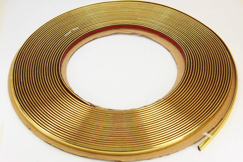 phil trade Gold Chrom Zierleiste 4mm x 15m selbstklebend universal Auto Goldleiste Kontur von phil trade