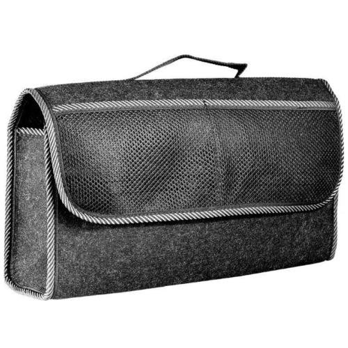 phil trade große schwarz-graue Filz Kofferraum Tasche robust weiß gekettelt Werkzeugtasche Klett von phil trade