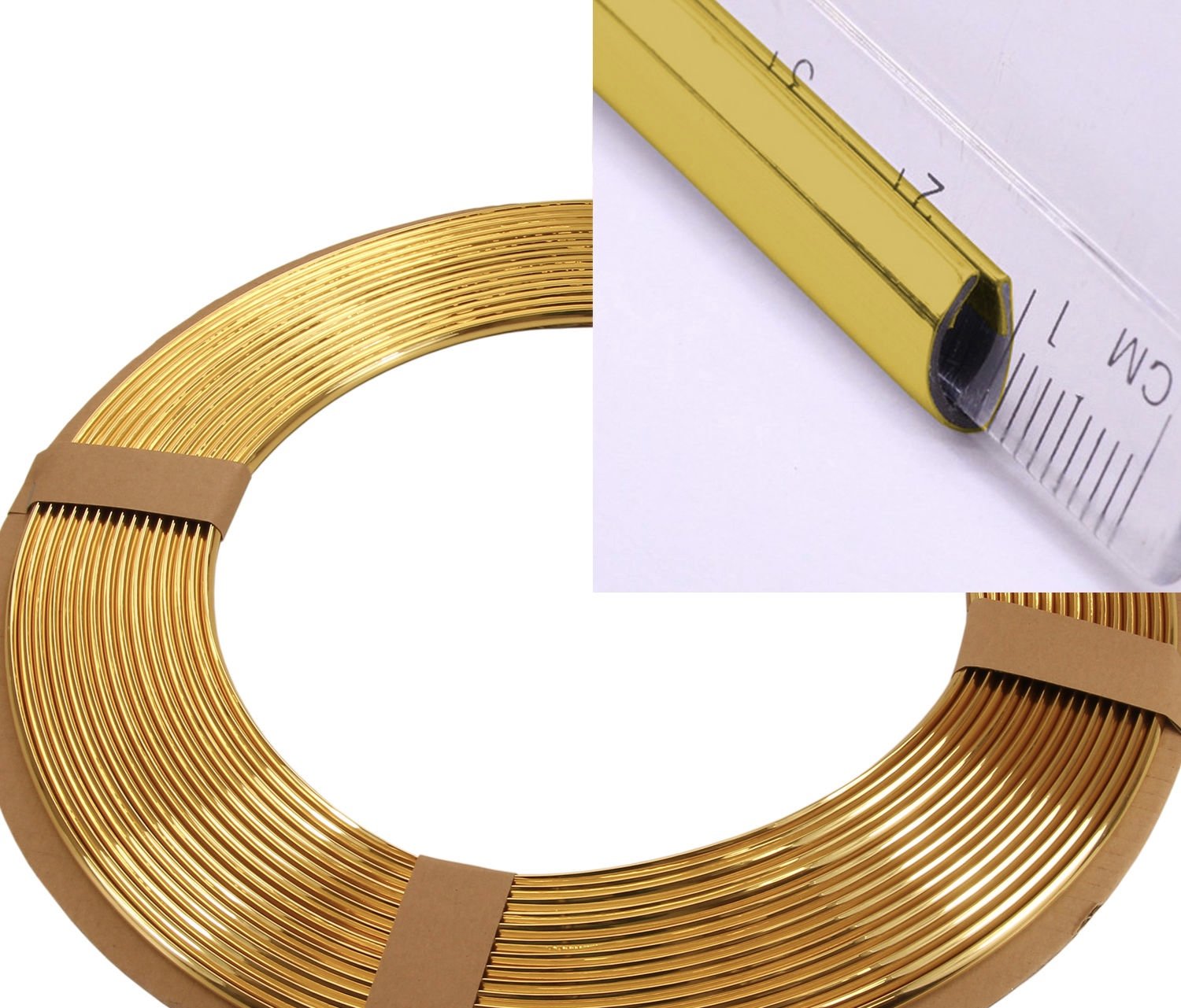 phil trade 3 Meter Kantenschutz Zierleisten Gold U-Profil alle Autos KFZ Roller phil trade 3 Meter Kantenschutz Zierleisten Gold U-Profil alle Autos KFZ Roller von phil trade