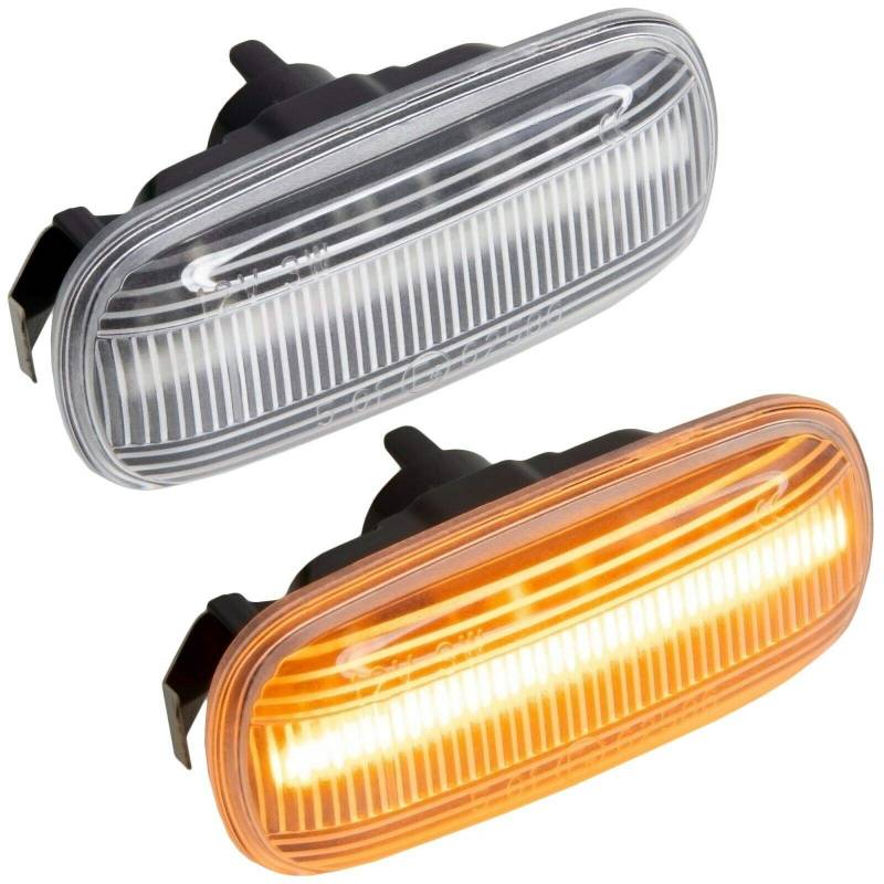 phil trade LED SEITENBLINKER kompatibel für A3 8P | A4 B6 B7 & Cabrio | A6 C6 4F | KLARGLAS |7315 von phil trade