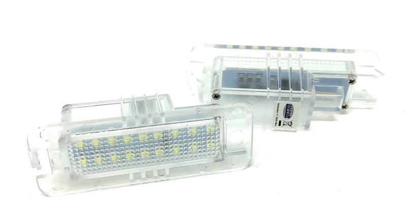 phil trade transparente Led Kennzeichenbeleuchtung kompatibel für Golf 4 5 6 Passat B6 B7 Lupo Polo 9N 6R von phil trade