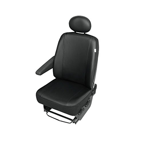 Kunstleder Fahrersitzbezug Einzelsitzbezug Sitzschoner SET schwarz von Walser