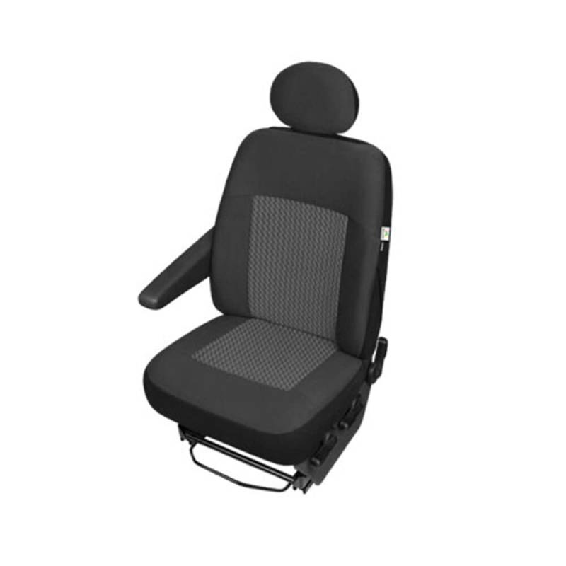 Eleganete Stoff Fahrersitzbezug Sitzschoner Sitzbezug perfekte Schutz kompatibel mit Mercedes Vito Kompatibel mit OPEL Movano ab 2010,Kompatibel mit Renault Trafic, Master ab 2010 und weiteren von pitshop24de