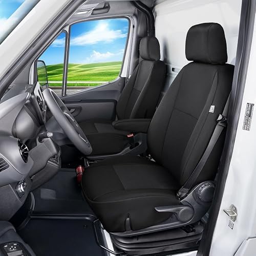 Frontsitzbezüge, Sitzschoner, Fahrersitz und Beifahrersitz, Fahrersitzbezug, Beifahrersitzbezug kompatibel mit Mercedes Sprinter W907 von pitshop24