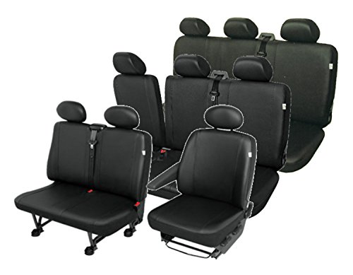 Die Sitzbezüge sind aus Kunstleder nach Maß gefertigt und sind kompatibel mit dem Opel Vivaro 2001-2014. von pitshop24