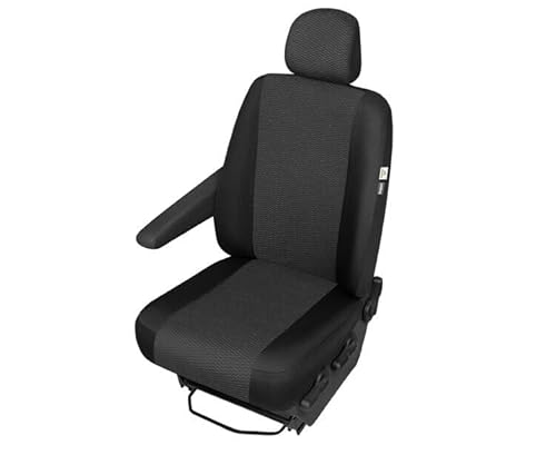 Maßgeschneidert Fahrersitzbezug Einzelsitzbezug Sitzschoner Sitzbezug kompatibel mit Renault Trafic ab BJ 2014 von pitshop24