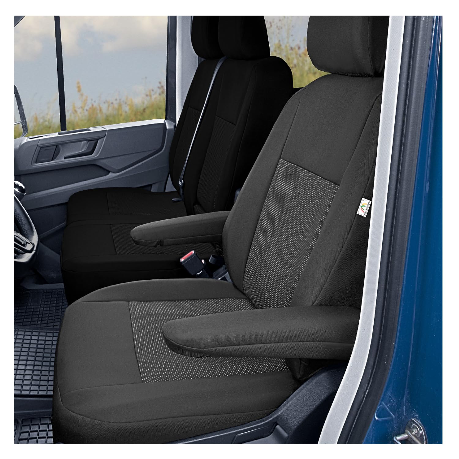Maßgeschneiderte Front Sitzbezug Sitzschoner Fahrersitzbezug kompatibel mit Man TGE ab 2017 von pitshop24