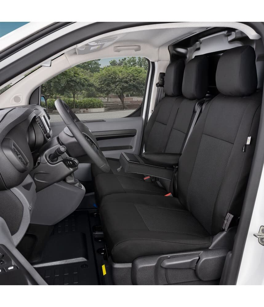 Maßgeschneiderte Sitzbezüge Fahrersitzbezug Sitzbank für zwei Passagiere, mit Tischfunktion klappbarer Sitzfläche kompatibel mit Opel Vivaro C ab 2019, kompatibel mit Opel Zafira Life ab 2019 Maßgeschneiderte Sitzbezüge Fahrersitzbezug Sitzbank für zwei Passagiere, mit Tischfunktion klappbarer Sitzfläche kompatibel mit Opel Vivaro C ab 2019, kompatibel mit Opel Zafira Life ab 2019 von pitshop24de