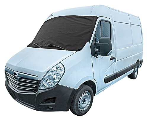 pitshop24 Wohnmobil, Lieferwagenabdeckung, Multivanabdeckung, Eisschutzfolie, Frontscheibenabdeckung kompatibel mit Mercedes für den Sprinter, kompatibel mit VW für den Crafter Frostschutz von pitshop24de