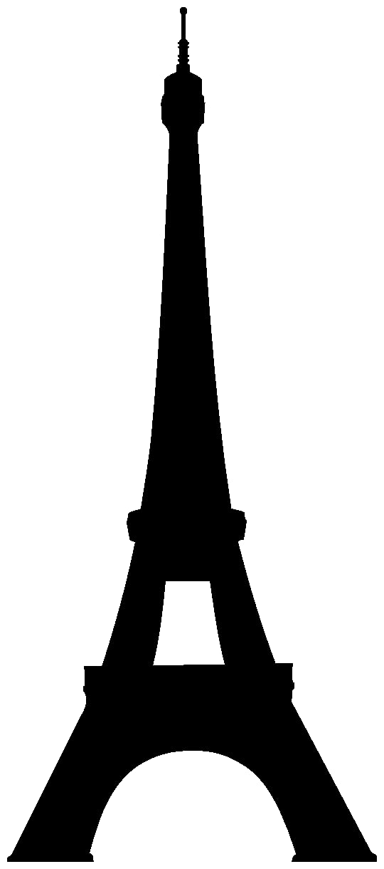 Samunshi® Aufkleber Eiffelturm Paris Autoaufkleber 4,3 x 10cm schwarz von Samunshi