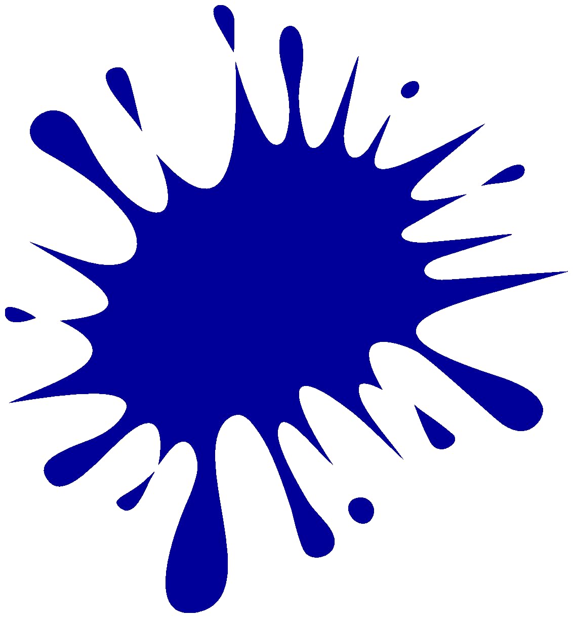 Samunshi® Farbkleckse Aufkleber Klecks Sticker in 6 Größen und 25 Farben (47x50cm brillantblau) von Samunshi