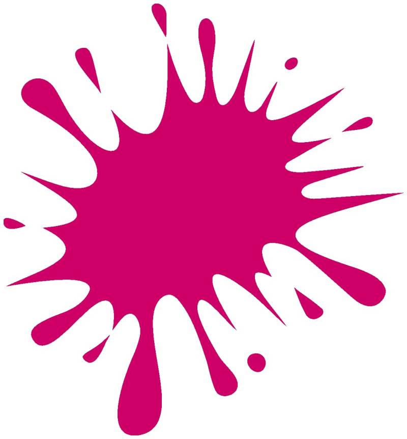 Samunshi® Farbkleckse Aufkleber Klecks Sticker in 6 Größen und 25 Farben (47x50cm pink) von Samunshi