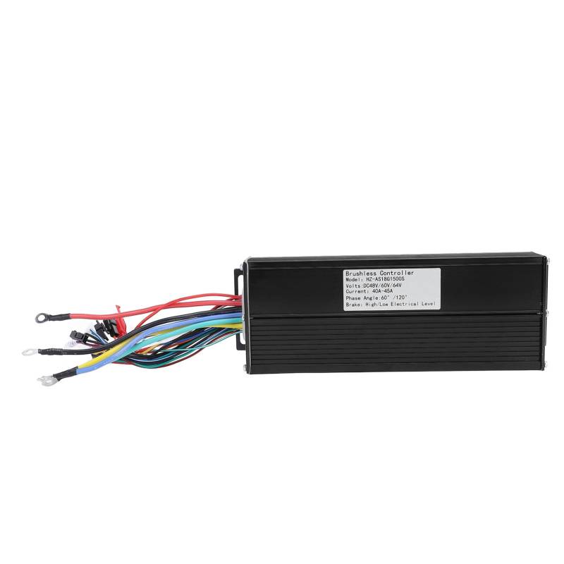 Electric Scooter Controller Intelligenter bürstenloser Motor Controller Aluminiumlegierschale stabile Geschwindigkeitsempfindlichkeit für Elektrofahrräder und Roller 48 V 60 V 64 von plplaaoo