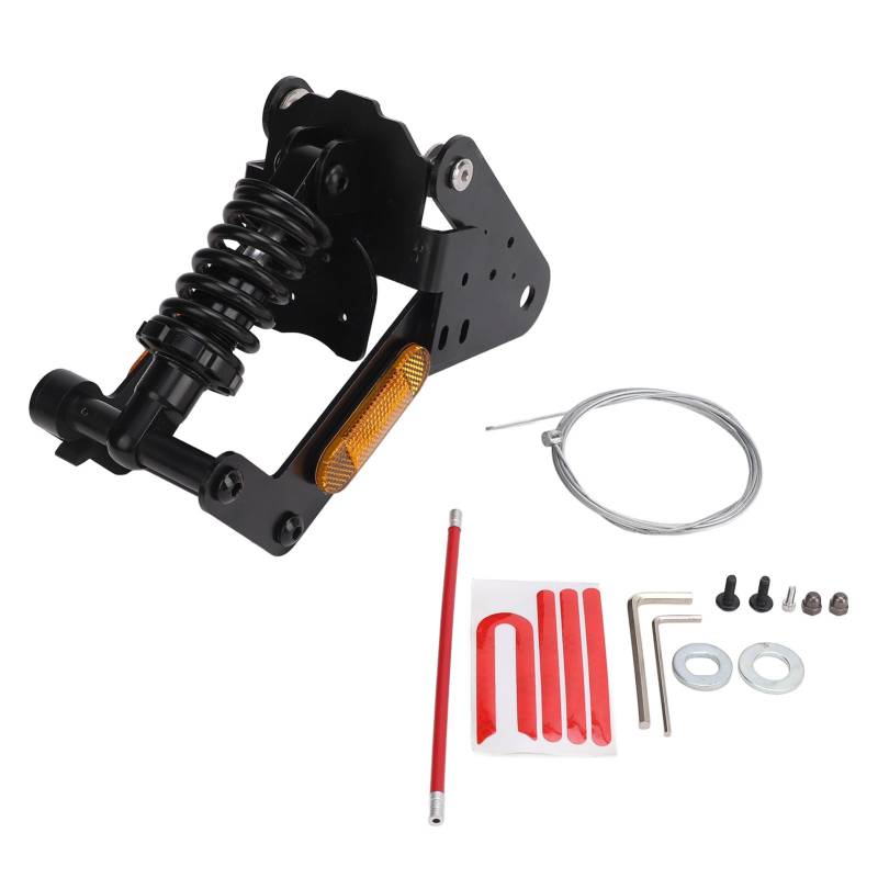 Elektrische Roller Heckaufhängung Kit mit hoher Härte Aluminiumlegierung Stoßdämpfer Heckröhrchen -Federetgabel mit reflektierenden Streifen für M1 Electric Scooter von plplaaoo
