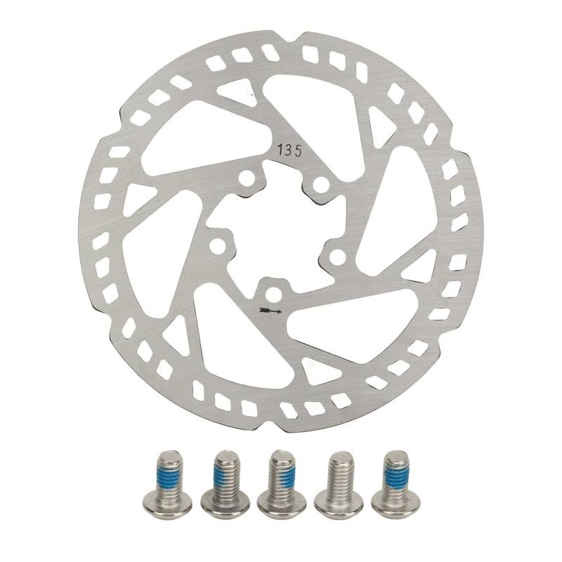 Elektrische Scooter -Bremsscheibe 135 mm Edelstahlrotor Einfacher Installieren Sie eine verbesserte Bremsleistung für Pro2 MI3 MI4 -Modelle von plplaaoo