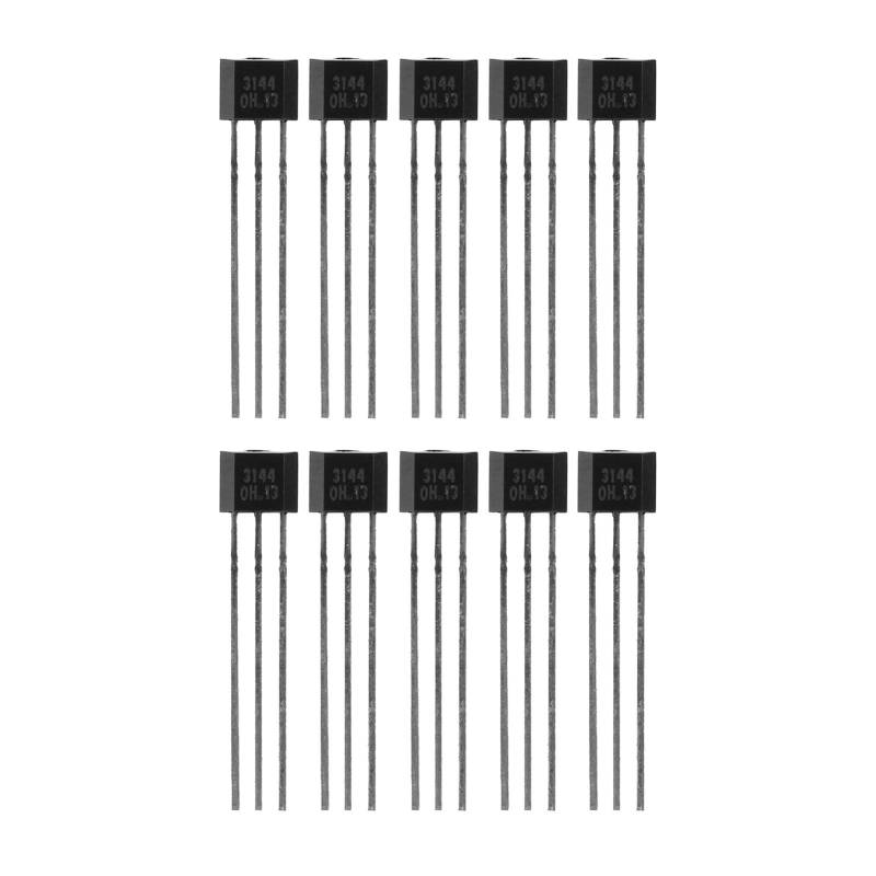 Hall -Effect -Sensor -Schalter Hochempfindlichkeit Magnetischer Detektor ratiometrischer linearer Hall -Effekt -Sensoren Chip für Automobilanwendungen 10pcs TO92UA 3PIN SIP von plplaaoo