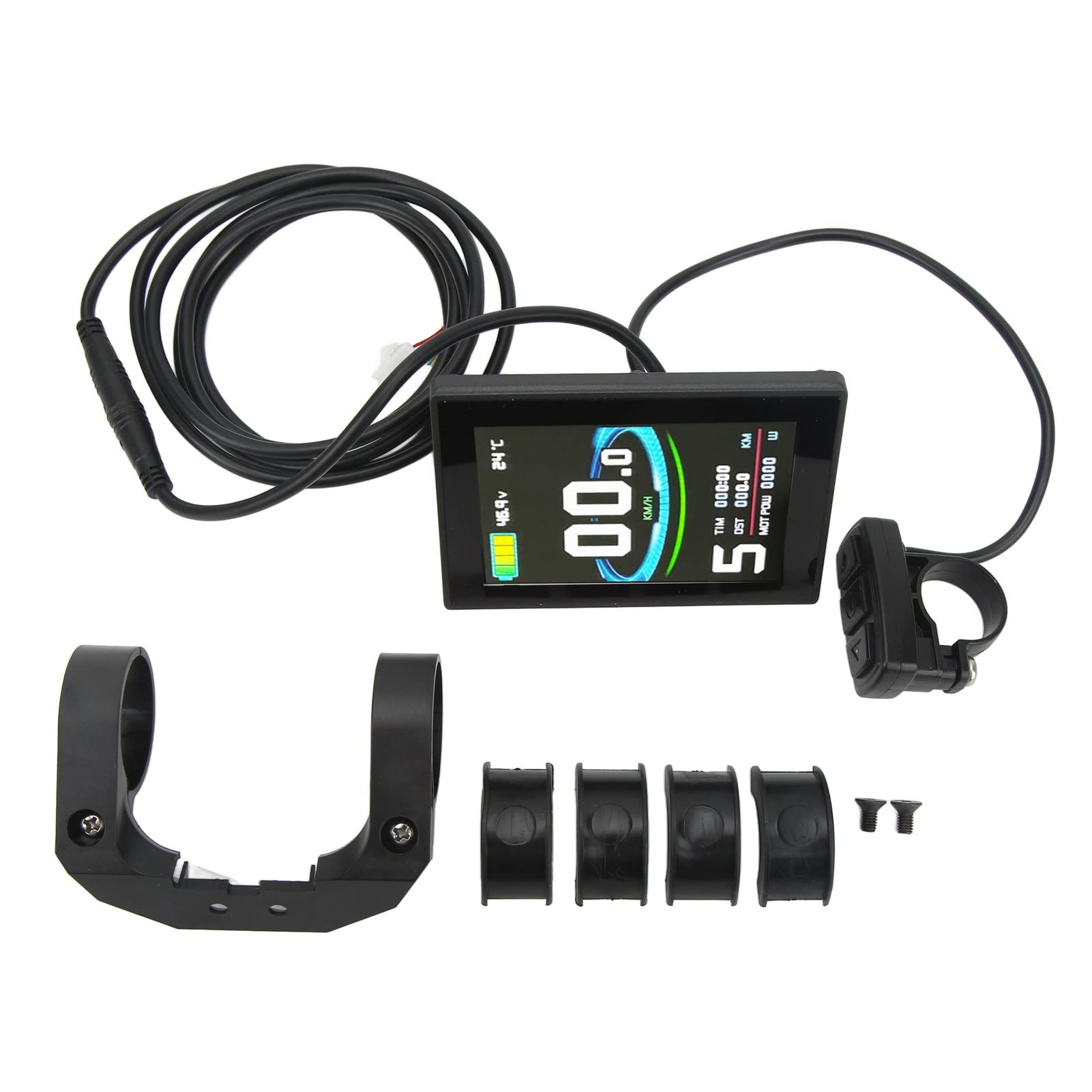LCD8SU Elektrofahrrad-Display, Farbbildschirm, Datenmessgerät mit USB-Schnittstelle für die Modifikation von Elektrofahrrädern, langlebiges ABS-Material, leichtes und tragbares LCD8SU Elektrofahrrad-Display, Farbbildschirm, Datenmessgerät mit USB-Schnittstelle für die Modifikation von Elektrofahrrädern, langlebiges ABS-Material, leichtes und tragbares von plplaaoo